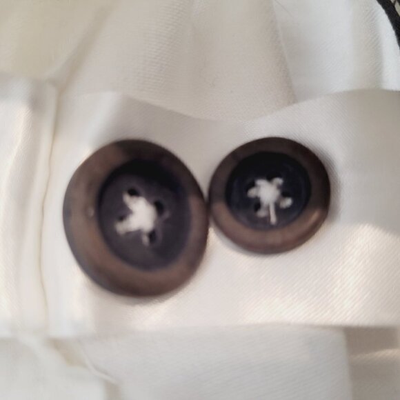 H&M LOGG. White Linen Blend High Waisted Ankle Pant - Picture 10 of 13